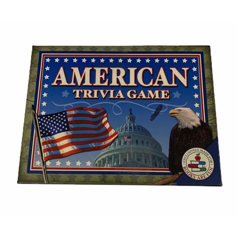 AMERICAN TRIVIA Board Game Made Exclusively for Books Are Fun 12+